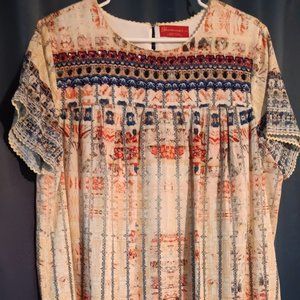 Anthropologie Bhanuni by Jyoti Beaded Embroidered boho Short Dress